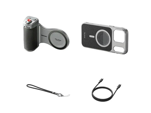 TELESIN Camera Adapter For 17 Pro Max For Enhanced Photography Bluetooth Selfie Grip Vlog Handle