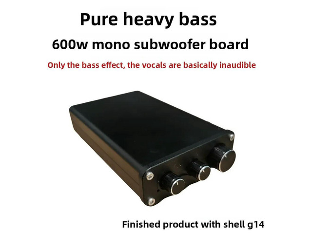 Tpa3255 600w high-power professional-grade subwoofer digital amplifier board - ready-to-use, adjustable low-frequency response