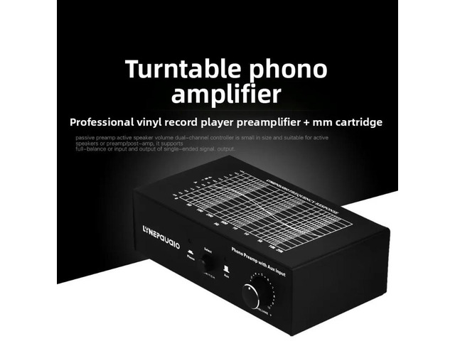 Record Player Vinyl Record Player MM Cartridge Amplifier Preamplifier PHONO Line Switch Input Volume Control