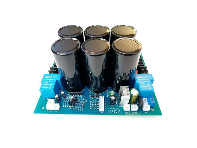High-speed tube rectifier filter power supply, audio power amplifier, speaker protection with 12V output integrated board 80V80A