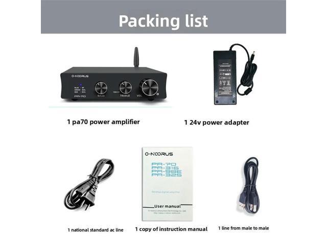 Ma12070 audiophile-grade hi-fi digital mini home amplifier - desktop bluetooth 5.0 speaker