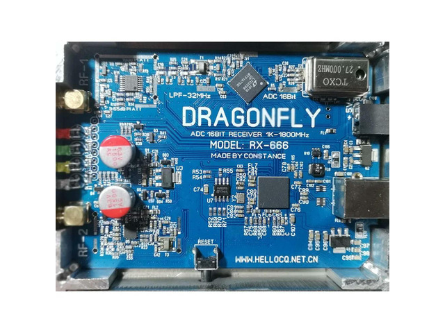 RX-666 LTC2208 SDR Receiver Radio 1KHz-1800MHz 16Bit Sampling Broadband Station 32Mhz