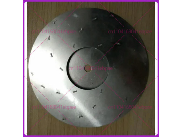 125mm diameter Vacuum Cleaner Parts flat aluminum impeller for motor fan blade thickness 7mm