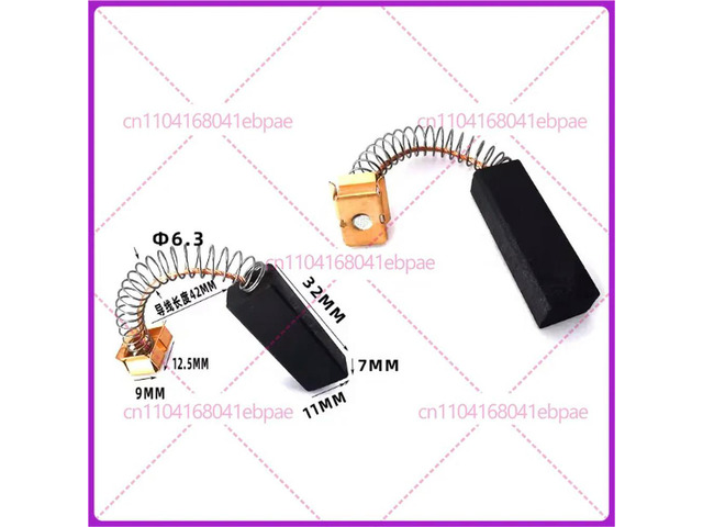 1 Pair Vacuum Cleaner Parts Carbon Brush 7*11*32mm