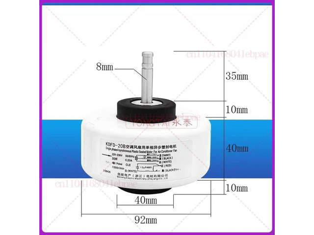 For Haier Air Conditioning FAN MOTOR FOR ROOM AIR CONDITIONER KSFD-20B 0010404233 AC220-230V 20W Parts