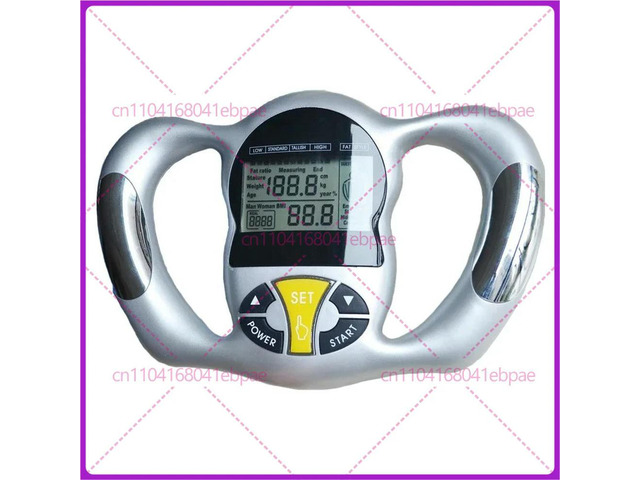 Hand held fat detector, body fat measuring instrument, body fat scale, bolism, body mass index
