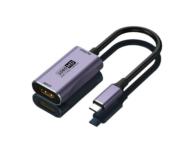 For Phone Tablet Projector Camcorder MINI To -Compatible Adapter Cable 4K Video Capture Card For Vlog Filmmaker DSLR