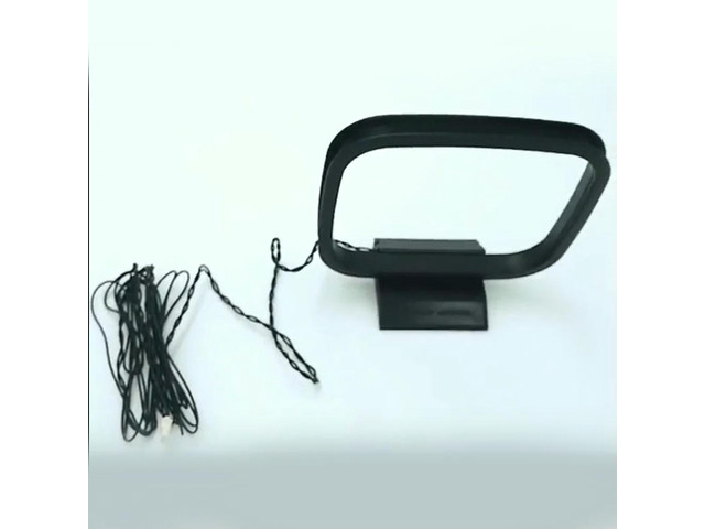 1PCS FM AM Loop Antenna for Receiver with 3-Pin Mini Connector for Chaine Stereo AV Receiver Systems
