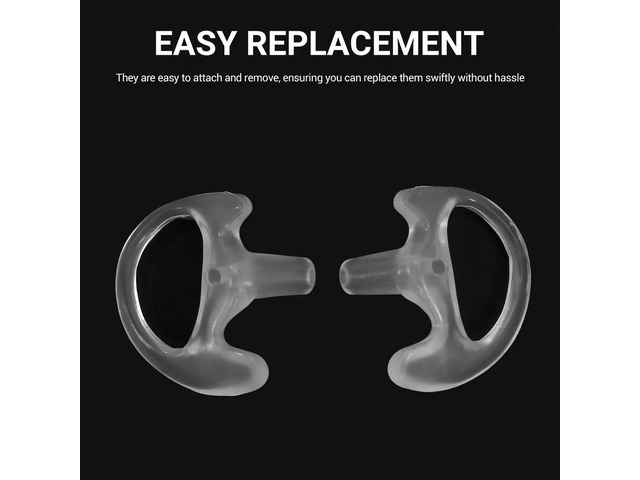 Soft Radio Earmold Replacing Earpiece Insert Acoustic Coil Tube Audio Kits Headphone Accessories L