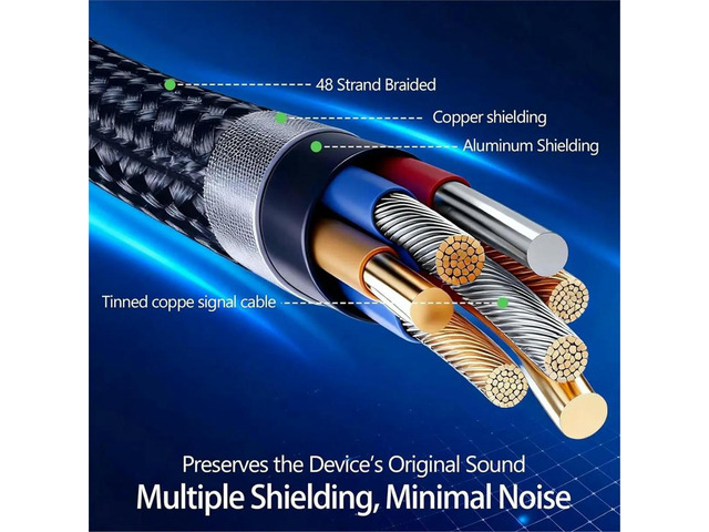 USB Audio Interface for Computer, USB to 3.5mm Audio Adapter, External Sound Card with Headphone