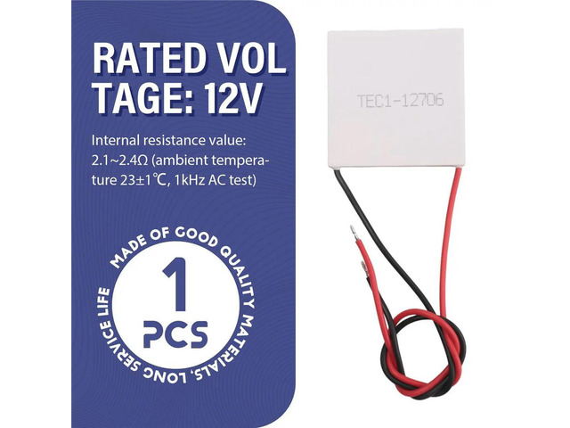 Tec1-12706 Thermoelectric Cooler Peltier 40x40mm 12v Semiconductor Refrigeration Qcmax 60-72w Refrigeration Piece