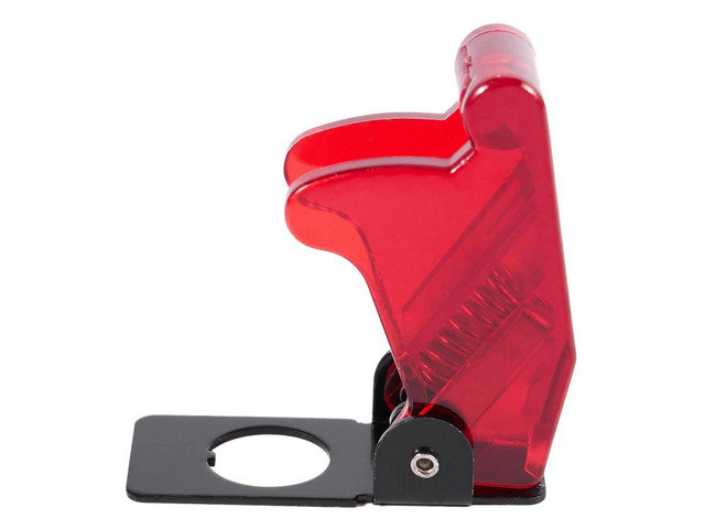 Plastic 12mm Toggle Switch Safety Cover Protector Cap Guard 5pcs Red