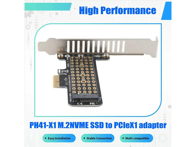 PH41-X1 M.2NVME SSD to PCIeX1 Transfer Expansion Card Expansion Supports PCIe4.0
