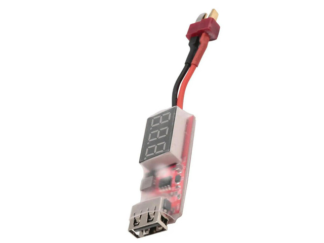 2S-6S Lipo Lithium to USB Charger Converter with Voltage Display Adapter Board for Protect Phone Features, Plug