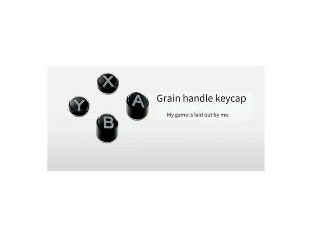 Keycap Replacement for NS62 for ES/ES Pro KK3 TT Series Controllers for Switch Layout B A X Y Buttons Black