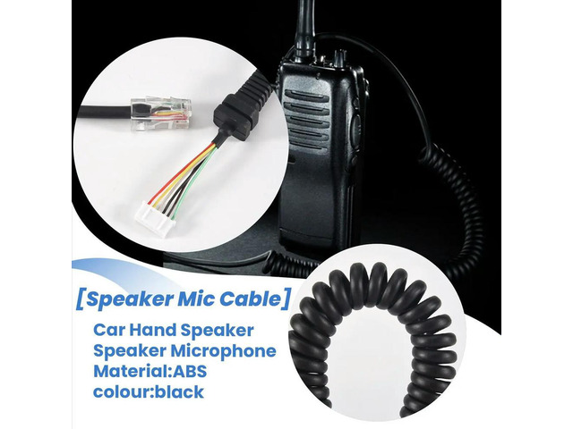 Car Hand Speaker Microphone Cable for -48 -48A6J FT-8800R FT-8900R FT-7900R FT-1807 FT-7800R FT-2900R FT-1900