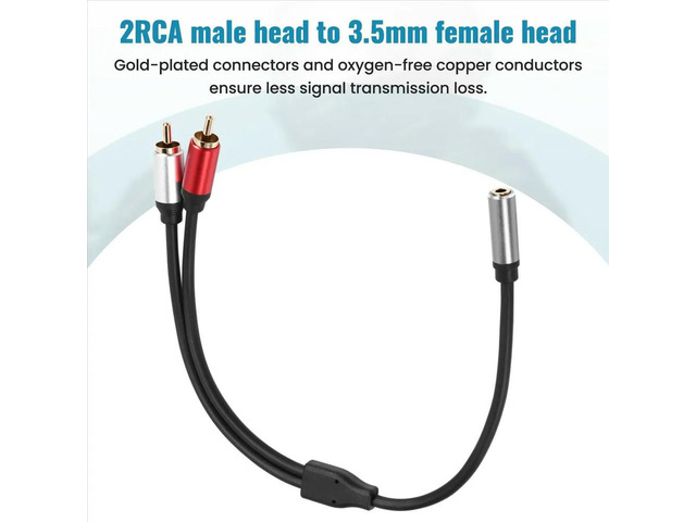 Cable Male to 3.5mm Female Audio Aux Cable 3.5mm Jack Cable for MP3 Phone Home Theater DVD Audio Cable
