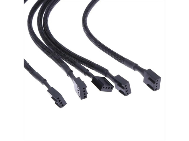 10PCS 4 Pin PWM Connector Case Fan Extension Power Cable 26cm for Compure CPU Cooling System for Computer Connector Fan
