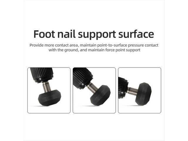 Universal Anti-Slip Rubber Adjustable Feet Pad with 3/8 for Camera Tripod Adapter Photography Accessories
