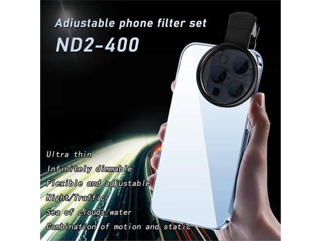 52mm Lens Filter Adjustable Light Reduction Variable ND Filter Phone DSLRs phones Photography Accessories