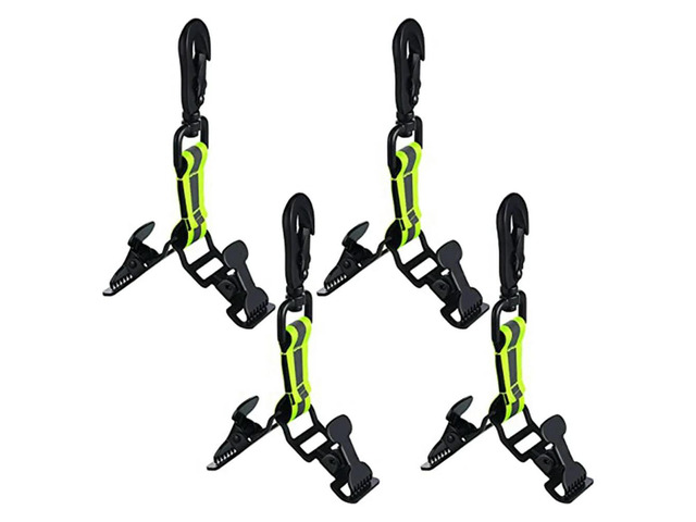 4 Pcs Firefighter Glove Strap Safety Glove Holder Glove Clips For Firefighter Police Rescue Work Glove Belt Clips