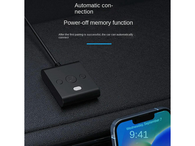 Bluetooth 5.4 AUX Car Adapter Wtih Mic 3.5MM USB U-Disk Stereo Audio Receiver Car Kit Handsfree Calls Music