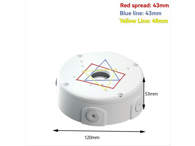 Camera Junction Box Cable Deep Base for Dome/IP Camera Waterproof Mount Bracket Plastic Base Surveillance Dome Brackets