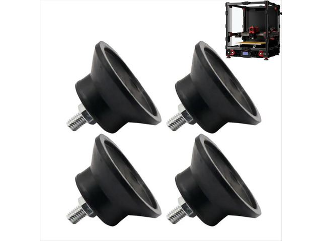 4Pcs 3D Printer Rubber Foot Anti-Slip Rubber Shock Pad Antivibration Feet for V2.4 3D Printer Parts