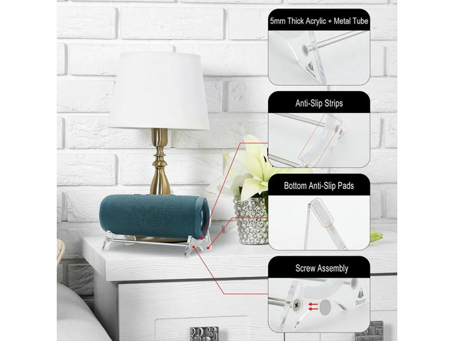 Desktop Stand Speaker Holder Speaker Stand Table Holder Speaker Display Stand Transparent