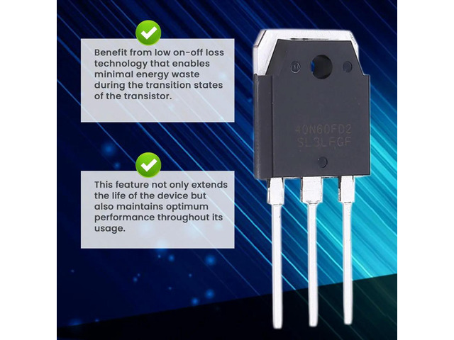 5PCS 40N60FD2 SGT40N60FD2 SGT40N60FD2PN 40A 600V Transistor TO-3P - High Efficiency & Fast Switching