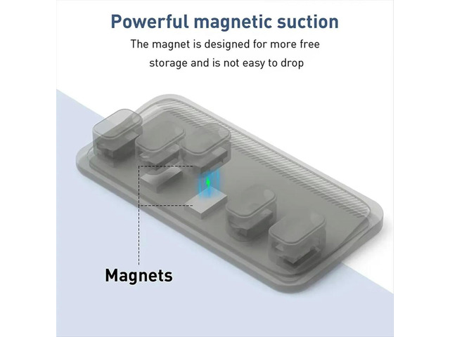Magnetic Mouse Cable Wire Organizer Desktop Cable Clip Protector Cord Winder Row Plug Fixed USB Charging Line Holder