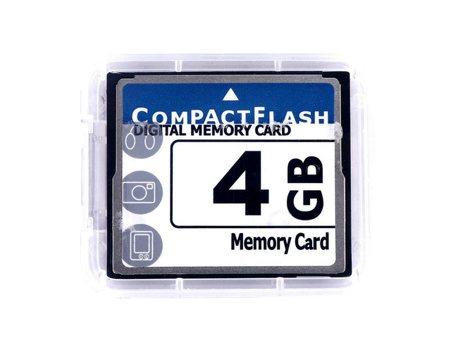 Professional 4GB Compact Flash Memory Card(White & Blue)