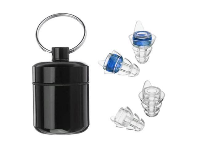 2 Pairs High Fidelity Concert Ear Plugs Black Ear Plugs With Fitler, Hearing Protection For Djs, Nighub, Concert, Motorcycles
