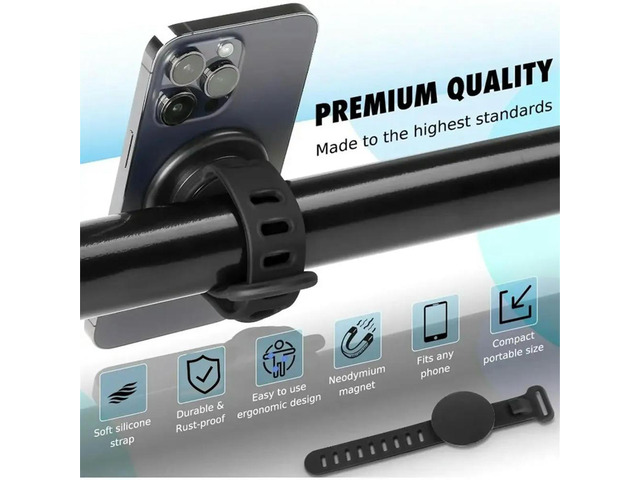 Magnetic Wrist Phone Holder Double Side Strong Magnet Bracket for Gym Running Cycling Driving Vlog Recording Tool