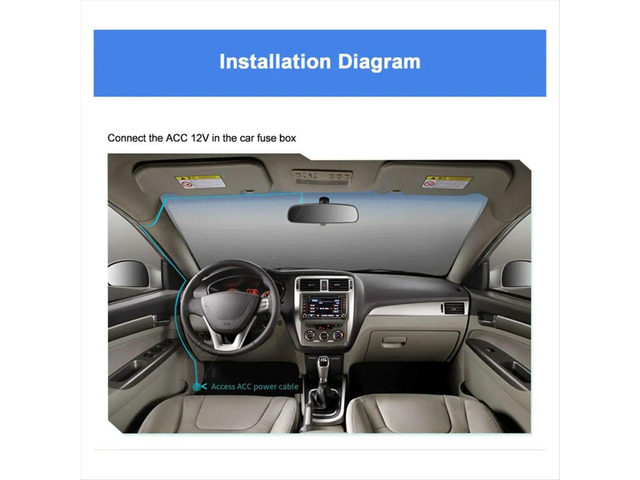 12/24V to 5V Car Dash Cam Wire 3.2m Mirror DVR Hardwire Cable Kit Video Recorder Mini Micro-USB Charger Line