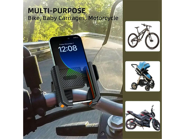 For Electric, Motorcycle, Mountain Bike, -Powered Vehicle, Shock- Phone Mount for Cycling