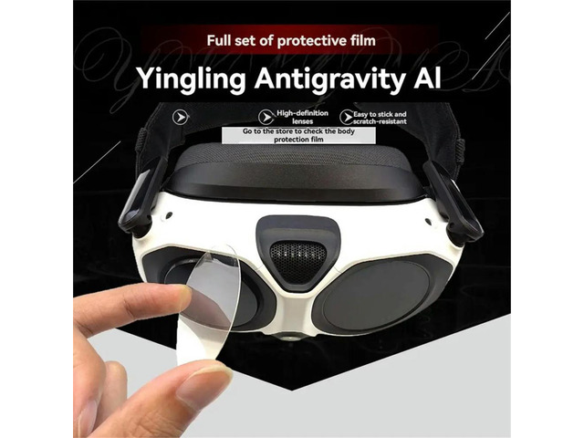 Lens Protector Film for Antigravity A1 Flight Goggles+Airframe Radar Nano Anti-Scratch HD Lens Protective Film