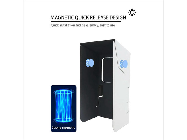 Foldable Sunhood Magnet Sun Hood Magnetic Sunshade for Mobile Phone phone Black