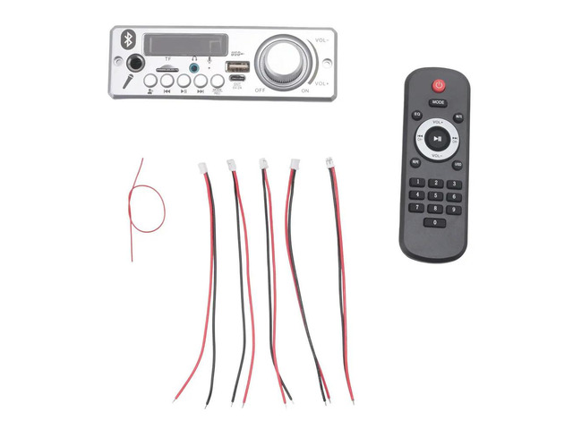 Bluetooth MP3 WAV Decoder Board 80W Amplifier Handsfree Car Audio Microphone USB TF FM Radio Mp3 Player Speaker DC 12V