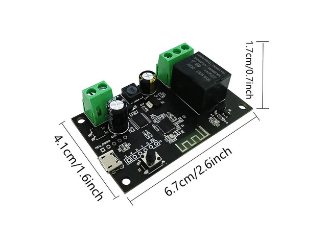 Tuya Switch Single Way Switch Relay Module Point Automatic Locking Mobile Phone APP Remote Control Remote Voice