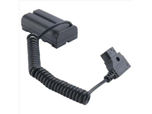 Coiled D-Tap to L-Series F550 Dummy Cable for / Shinobi Small Hd/ Camera Monitor