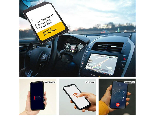 Suitable for Any Vehicle Navigation AT V15 Map SD Card 32GB,for MP3/MP4 Player,Car DVD Player,Driving Recorder