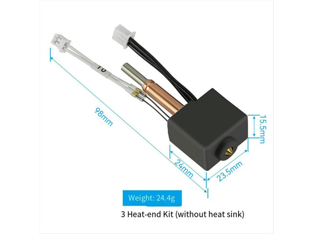 Combo Hotend Nozzle for 3 Thermistor Heating 24v 50w Heater Block for K3 Accesories