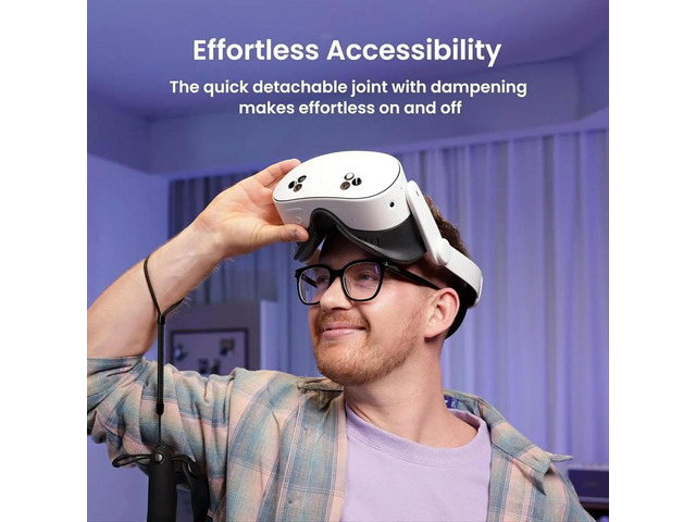 Head Strap, VR Headset Accessories for 3/3S, Enhanced Support & Adjustable & Comfort Strap