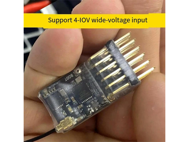 4-10V ELRS 2.4G PWM 5-Channel Receiving Machine for Fixed Wing Vehicle and Vessel Model RC Voltage Feedback FPV