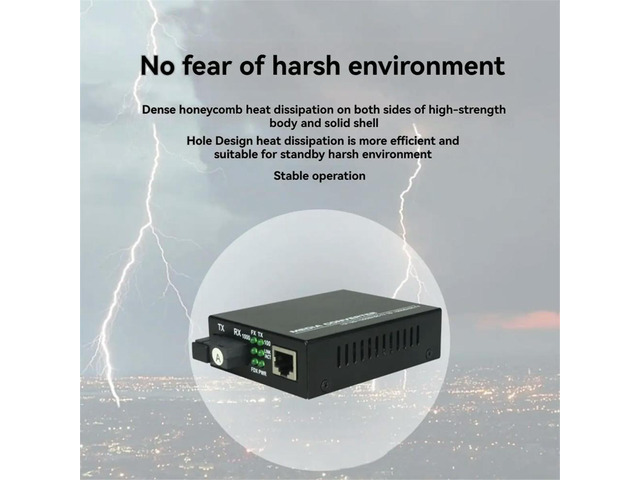 1Pair 10G + Fiber to RJ45 Media Converter RJ45 to + 10/100/1000M/2.5G/10G Ethernet Converter EU Plug