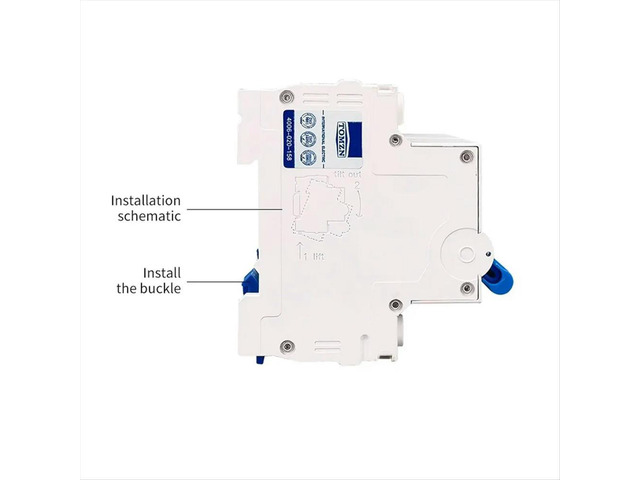TOB1-63H 63A 2P+2P AC Dual Power Manual Transfer Switch Circuit Breaker MCB 50HZ/60HZ