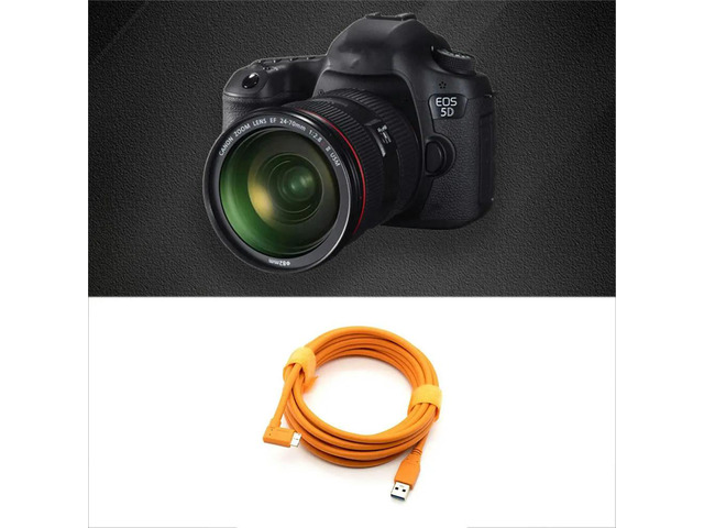 5m USB-C to Micro-B 3.0 Tethering Cable for 5D Mark IV 5DSR 1DX2 for D850 D5 Camera Tethered TypeC