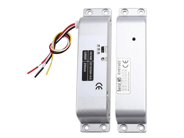 Electric Drop Bolt Lock 4 Wires DC12V Electronic Mortise Locks Wooden Door Lock Lron Door Lock