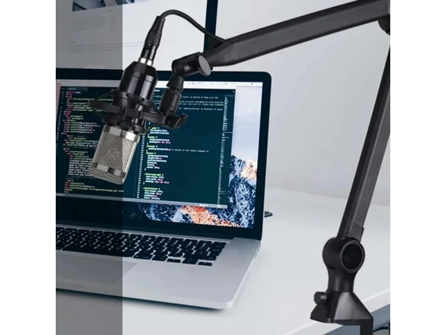 Desktop Microphone Holder Adjustable Mic Cantilever Stand Suspension Boom Scissor Arm for Live Streaming